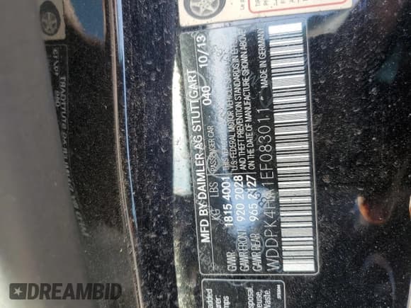 ✅ 2014 Mercedes-Benz SLK 250 • VIN: WDDPK4HA1EF083011 • Лот: 43931645. Опубликован ранее на Copart с пробегом 102 146 миль. Бесплатный доступ к архиву аукционных продаж из США и подробный отчёт об истории автомобиля на DreamBid. Изображение 12.