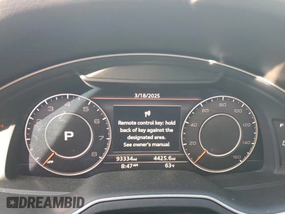 ✅ 2018 Audi Q7 Prestige • VIN: WA1VAAF73JD023063 • Лот: 49678315. Опубликован ранее на Copart с пробегом 93 334 миль. Бесплатный доступ к архиву аукционных продаж из США и подробный отчёт об истории автомобиля на DreamBid. Изображение 9.