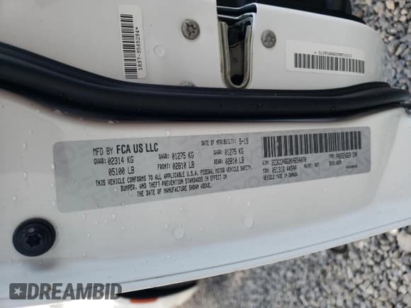 ✅ 2019 Chrysler 300 S • VIN: 2C3CCABG2KH654070 • Lot: 91769795. Listed on Copart with Not provided. Free auction sales archive from the USA and detailed vehicle history report at DreamBid. Image 12.