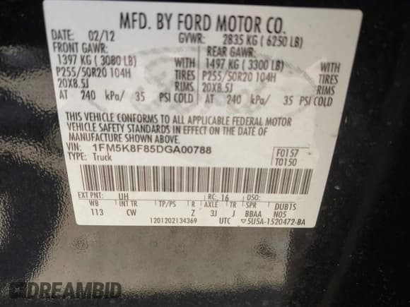 ✅ 2013 Ford Explorer Limited • VIN: 1FM5K8F85DGA00788 • Lot: 41913928. Wystawiony na IAAI z przebiegiem 174 794 mil. Bezpłatny archiwum sprzedaży aukcyjnych z USA i szczegółowy raport historii pojazdu na DreamBid. Zdjęcie 9.