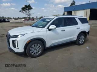 2025 Hyundai Palisade SEL z VIN KM8R2DGE3SU887868, wystawiony jako Copart lot #81033095 z przebiegiem 8 915 mil mil oraz Szkoda całkowita • Salvage title. Historia ofert i sprzedaży dostępna na DreamBid. Obrazek 1.