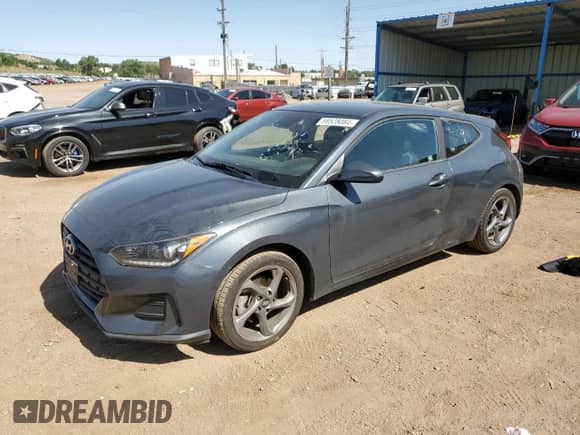 2019 Hyundai Veloster 2.0 z VIN KMHTG6AF8KU009423, wystawiony jako Copart lot #59528084 z przebiegiem 81 453 mil mil oraz Szkoda całkowita • Salvage title. Historia ofert i sprzedaży dostępna na DreamBid. Obrazek 1.