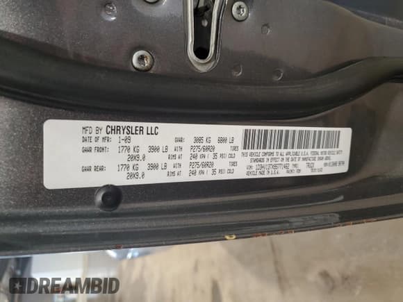 ✅ 2009 Dodge 1500 SLT • VIN: 1D3HV13TX9S771462 • Lot: 55118675. Wystawiony na Copart z przebiegiem 207 002 mil. Bezpłatny archiwum sprzedaży aukcyjnych z USA i szczegółowy raport historii pojazdu na DreamBid. Zdjęcie 12.