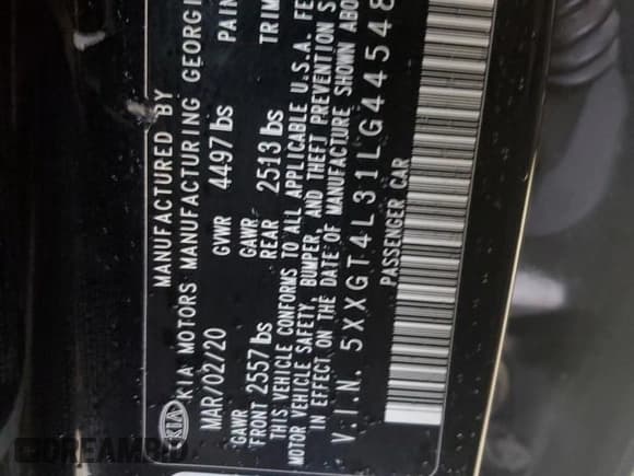 ✅ 2020 Kia Optima LX • VIN: 5XXGT4L31LG445482 • Lot: 90254115. Wystawiony na Copart z przebiegiem 95 809 mil. Bezpłatny archiwum sprzedaży aukcyjnych z USA i szczegółowy raport historii pojazdu na DreamBid. Zdjęcie 12.