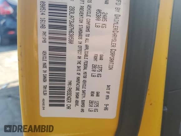 2007 Dodge Charger SRT-8 с VIN 2B3LA73W07H630580, выставлен на аукционе Copart как лот 74806704 с пробегом 84 710 миль миль и Списание • Salvage title. История ставок и продаж доступна на DreamBid. Изображение 12.