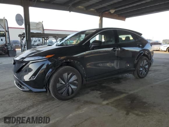 ✅ 2023 Nissan ARIYA Engage • VIN: JN1AF0BA1PM409901 • Lot: 48465295. Listed on Copart with 13,255 mi. Free auction sales archive from the USA and detailed vehicle history report at DreamBid. Image 1.