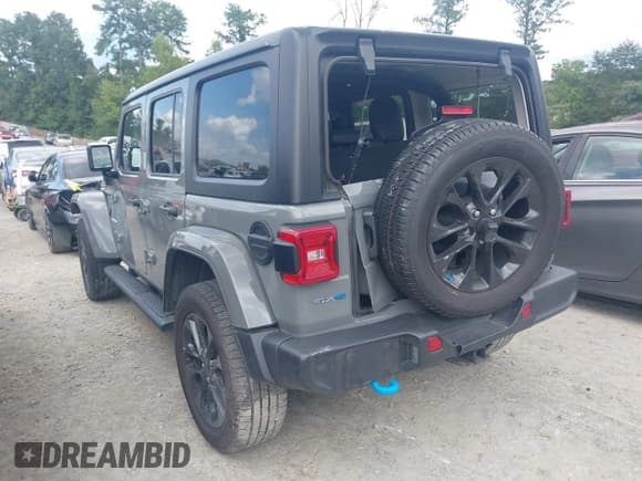 ✅ 2023 Jeep Wrangler Sahara • VIN: 1C4JJXP67PW641660 • Lot: 43045618. Listed on IAAI with 53,182 mi. Free auction sales archive from the USA and detailed vehicle history report at DreamBid. Image 3.