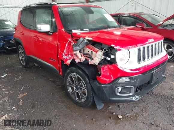 ✅ 2017 Jeep Renegade Limited • VIN: ZACCJBDB9HPE44954 • Lot: 41793456. Listed on IAAI with 44,424 mi. Free auction sales archive from the USA and detailed vehicle history report at DreamBid. Image 6.