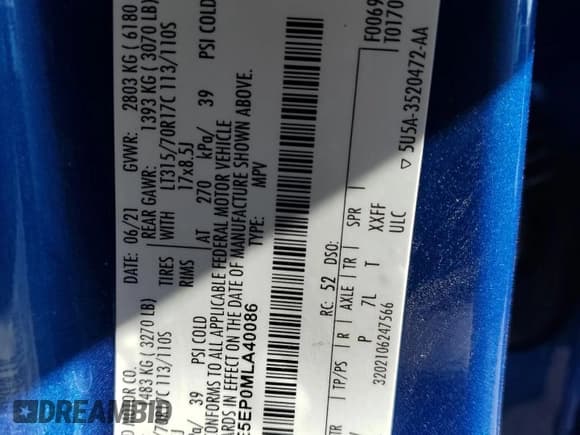 ✅ 2021 Ford Bronco First Edition • VIN: 1FMEE5EP0MLA40086 • Lot: 84266454. Listed on Copart with Not provided. Free auction sales archive from the USA and detailed vehicle history report at DreamBid. Image 15.