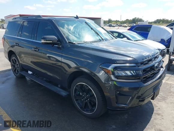 ✅ 2024 Ford Expedition Limited • VIN: 1FMJU1K88REA96473 • Lot: 43406938. Listed on IAAI with 13,285 mi. Free auction sales archive from the USA and detailed vehicle history report at DreamBid. Image 1.