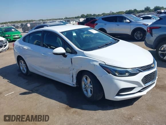 ✅ 2017 Chevrolet Cruze LT • VIN: 1G1BE5SMXH7228123 • Lot: 43396571. Listed on IAAI with 66,224 mi. Free auction sales archive from the USA and detailed vehicle history report at DreamBid. Image 1.