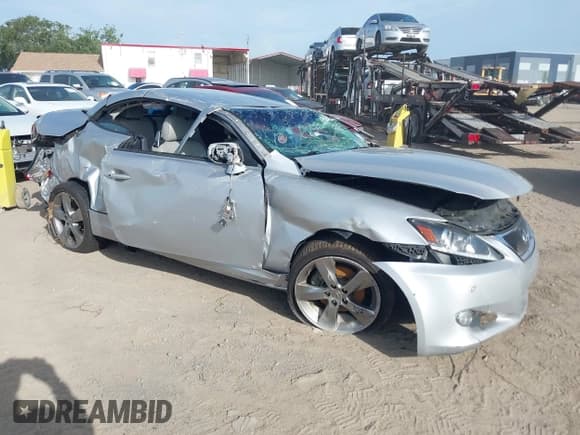 ✅ 2011 Lexus IS 250 C • VIN: JTHFF2C21B2516455 • Lot: 42501767. Listed on IAAI with 126,398 mi. Free auction sales archive from the USA and detailed vehicle history report at DreamBid. Image 1.