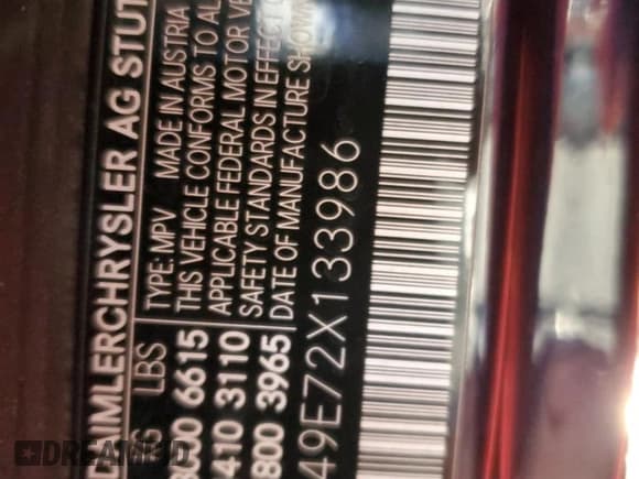 ✅ 2002 Mercedes-Benz G 500 • VIN: WDCYR49E72X133986 • Lot: 44765245. Listed on Copart with 138,580 mi. Free auction sales archive from the USA and detailed vehicle history report at DreamBid. Image 14.