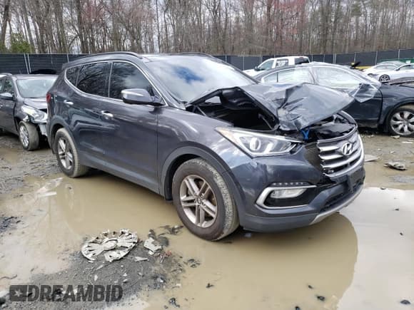 ✅ 2017 Hyundai Santa Fe 2.4L • VIN: 5XYZU3LB0HG490942 • Лот: 45930924. Опубликован ранее на Copart с пробегом 87 356 миль. Бесплатный доступ к архиву аукционных продаж из США и подробный отчёт об истории автомобиля на DreamBid. Изображение 4.
