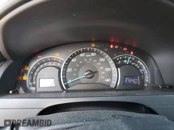 2012 Toyota Camry LE with VIN 4T1BF1FK8CU069307, listed as a Copart auction lot 81874525 with 210,407 mi miles and Salvage title. Bid and sale history available at DreamBid. Image 9.