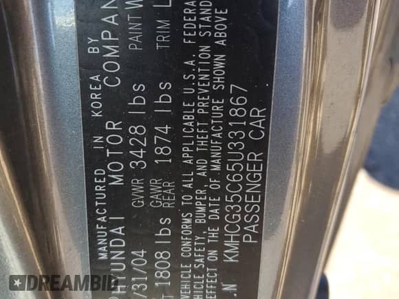 2005 Hyundai Accent GLS с VIN KMHCG35C65U331867, выставлен на аукционе Copart как лот 49637495 с пробегом 63 901 миль миль и Чистый • Clean title. История ставок и продаж доступна на DreamBid. Изображение 12.