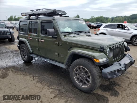 ✅ 2021 Jeep Wrangler Unlimited Sport • VIN: 1C4HJXDN5MW638391 • Lot: 66814645. Listed on Copart with 30,881 mi. Free auction sales archive from the USA and detailed vehicle history report at DreamBid. Image 4.