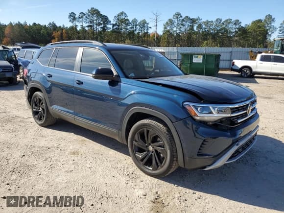 ✅ 2022 Volkswagen Atlas SE • VIN: 1V2JP2CA8NC506602 • Lot: 84947204. Listed on Copart with 53,336 mi. Free auction sales archive from the USA and detailed vehicle history report at DreamBid. Image 4.