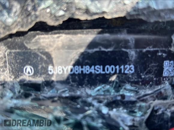 ✅ 2025 Acura MDX Type S • VIN: 5J8YD8H84SL001123 • Lot: 48552565. Listed on Copart with Not provided. Free auction sales archive from the USA and detailed vehicle history report at DreamBid. Image 13.