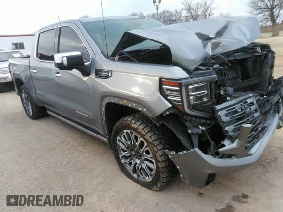 ✅ 2023 GMC Sierra 1500 Denali Ultimate • VIN: 1GTUUHEL2PZ270179 • Лот: 41263065. Опубликован ранее на IAAI с пробегом 23 712 миль. Бесплатный доступ к архиву аукционных продаж из США и подробный отчёт об истории автомобиля на DreamBid. Изображение 1.