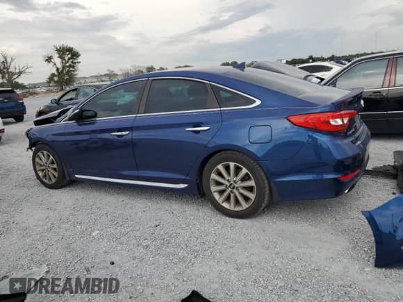 2017 Hyundai Sonata Sport with VIN 5NPE34AF4HH584523, listed as a Copart auction lot 80478675 with 89,567 mi miles and Non repairable. Bid and sale history available at DreamBid. Image 2.