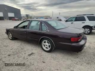 1995 Chevrolet Caprice z VIN 1G1BL52P1SR167689, wystawiony jako Copart lot #81620505 z przebiegiem 55 543 mil mil oraz Czysty tytuł • Clean title. Historia ofert i sprzedaży dostępna na DreamBid. Obrazek 2.