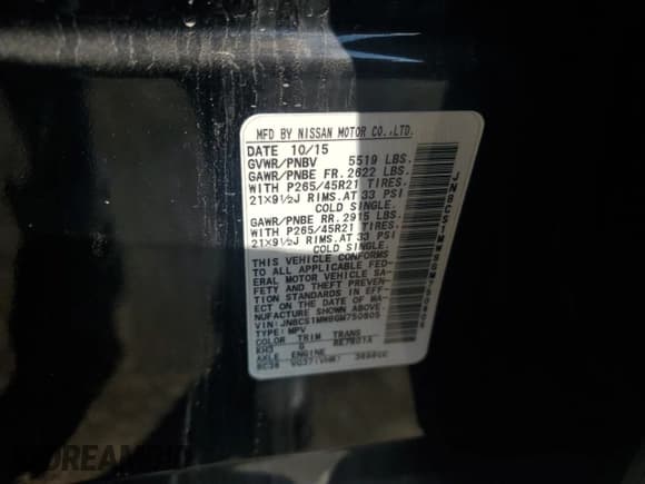 ✅ 2016 Infiniti QX70 • VIN: JN8CS1MW8GM750605 • Lot: 69073455. Listed on Copart with 228,637 mi. Free auction sales archive from the USA and detailed vehicle history report at DreamBid. Image 12.