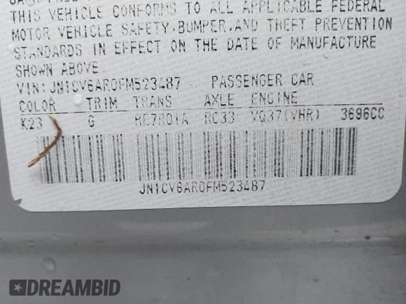 ✅ 2015 Infiniti Q40 • VIN: JN1CV6AR0FM523487 • Lot: 42993216. Wystawiony na IAAI z przebiegiem 109 942 mil. Bezpłatny archiwum sprzedaży aukcyjnych z USA i szczegółowy raport historii pojazdu na DreamBid. Zdjęcie 9.