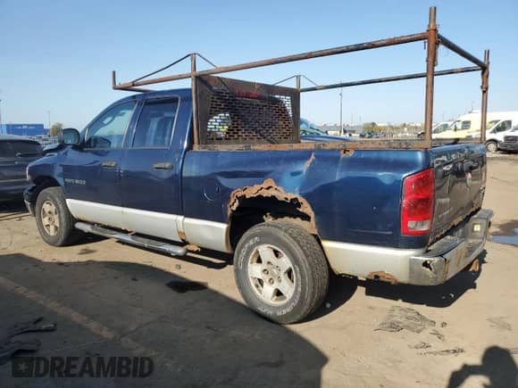 2005 Dodge 1500 SLT с VIN 1D7HU18D55S132726, выставлен на аукционе Copart как лот 75679724 с пробегом Не указан миль и Чистый • Clean title. История ставок и продаж доступна на DreamBid. Изображение 2.