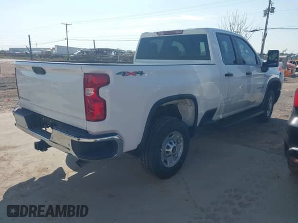 ✅ 2024 Chevrolet Silverado 2500HD Work Truck • VIN: 1GC2YLE73RF403781 • Lot: 40239055. Wystawiony na IAAI z przebiegiem 308 mil. Bezpłatny archiwum sprzedaży aukcyjnych z USA i szczegółowy raport historii pojazdu na DreamBid. Zdjęcie 4.