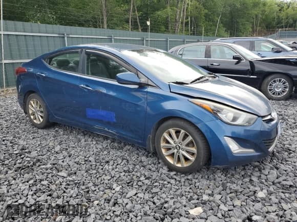 ✅ 2015 Hyundai Elantra Limited • VIN: KMHDH4AE0FU445315 • Lot: 65067255. Listed on Copart with 289,765 mi. Free auction sales archive from the USA and detailed vehicle history report at DreamBid. Image 4.
