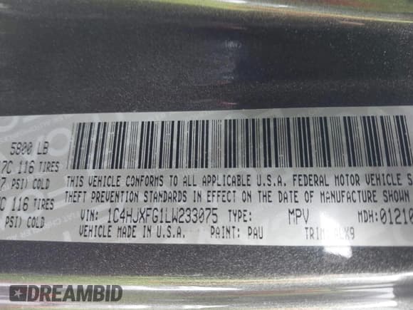 ✅ 2020 Jeep Wrangler Unlimited Rubicon • VIN: 1C4HJXFG1LW233075 • Lot: 42328486. Listed on IAAI with 85,359 mi. Free auction sales archive from the USA and detailed vehicle history report at DreamBid. Image 9.