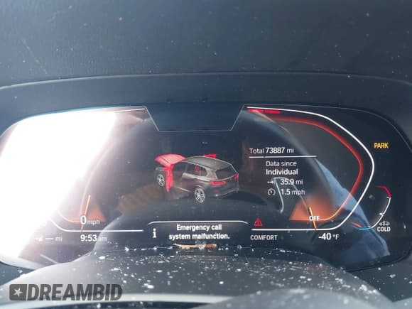 ✅ 2020 BMW X5 sDrive40i • VIN: 5UXCR4C04LLW64471 • Lot: 42581163. Wystawiony na IAAI z przebiegiem 73 887 mil. Bezpłatny archiwum sprzedaży aukcyjnych z USA i szczegółowy raport historii pojazdu na DreamBid. Zdjęcie 7.