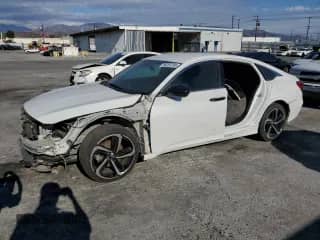 2018 Honda Accord Sport with VIN 1HGCV1F37JA050400, listed as a Copart auction lot 86253765 with 121,544 mi miles and Salvage title. Bid and sale history available at DreamBid. Image 1.