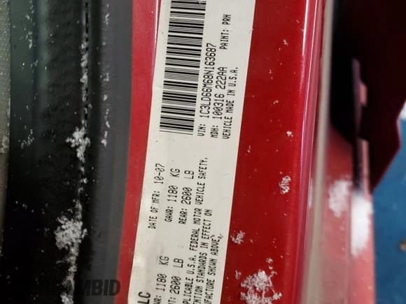 ✅ 2008 Chrysler Sebring • VIN: 1C3LD66M68N163687 • Лот: 87923505. Опубликован ранее на Copart с пробегом 180 202 миль. Бесплатный доступ к архиву аукционных продаж из США и подробный отчёт об истории автомобиля на DreamBid. Изображение 12.