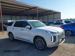 2025 Hyundai Palisade Calligraphy z VIN KM8R74GE2SU935197, wystawiony jako IAAI lot #43286627 z przebiegiem 3 505 mil mil oraz . Historia ofert i sprzedaży dostępna na DreamBid. Obrazek 1.