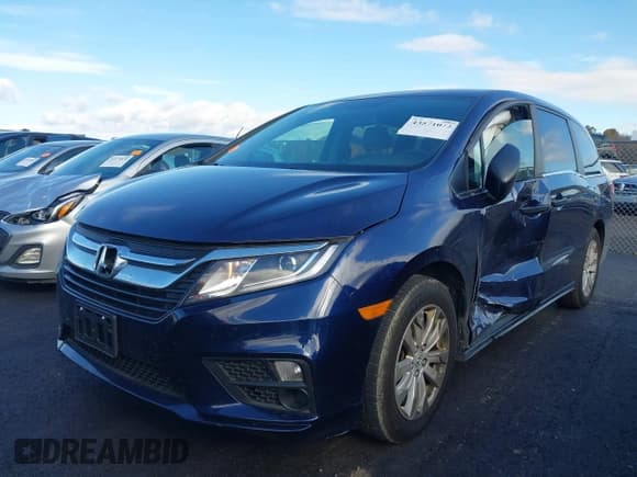 ✅ 2019 Honda Odyssey LX • VIN: 5FNRL6H23KB099750 • Lot: 43571072. Wystawiony na IAAI z przebiegiem 55 084 mil. Bezpłatny archiwum sprzedaży aukcyjnych z USA i szczegółowy raport historii pojazdu na DreamBid. Zdjęcie 2.
