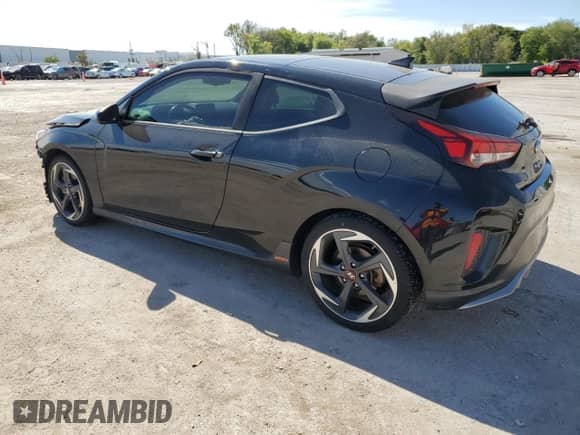 2019 Hyundai Veloster Turbo R-Spec with VIN KMHTH6AB7KU006801, listed as a Copart auction lot 45888404 with 66,855 mi miles and . Bid and sale history available at DreamBid. Image 2.