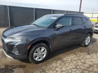 2022 Chevrolet Blazer LT z VIN 3GNKBHR49NS213026, wystawiony jako Copart lot #80320825 z przebiegiem 46 684 mil mil oraz Czysty tytuł • Clean title. Historia ofert i sprzedaży dostępna na DreamBid. Obrazek 1.