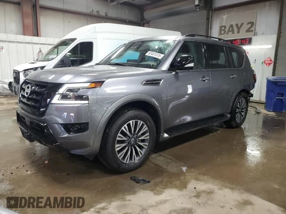 ✅ 2023 Nissan Armada SL • VIN: JN8AY2BBXP9832978 • Лот: 92451515. Опубликован ранее на Copart с пробегом 24 846 миль. Бесплатный доступ к архиву аукционных продаж из США и подробный отчёт об истории автомобиля на DreamBid. Изображение 1.