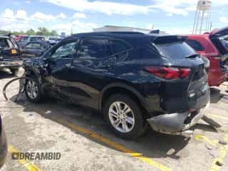 2020 Chevrolet Blazer LT with VIN 3GNKBCRS4LS611498, listed as a Copart auction lot 61933354 with 49,992 mi miles and Salvage title. Bid and sale history available at DreamBid. Image 2.