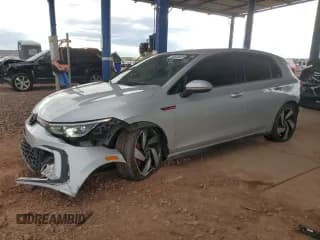 ✅ 2024 Volkswagen Golf GTI S • VIN: WVWGA7CD7RW143914 • Lot: 89549025. Listed on Copart with 42,426 mi. Free auction sales archive from the USA and detailed vehicle history report at DreamBid. Image 1.