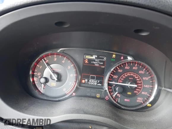 ✅ 2017 Subaru WRX • VIN: JF1VA1B65H9818802 • Lot: 42376809. Listed on IAAI with 115,908 mi. Free auction sales archive from the USA and detailed vehicle history report at DreamBid. Image 7.