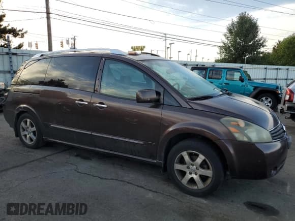 ✅ 2007 Nissan Quest SE • VIN: 5N1BV28U07N141172 • Lot: 70747794. Wystawiony na Copart z przebiegiem 210 409 mil. Bezpłatny archiwum sprzedaży aukcyjnych z USA i szczegółowy raport historii pojazdu na DreamBid. Zdjęcie 4.