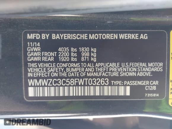 ✅ 2015 MINI Countryman S • VIN: WMWZC3C58FWT03263 • Lot: 43860602. Listed on IAAI with 99,653 mi. Free auction sales archive from the USA and detailed vehicle history report at DreamBid. Image 9.