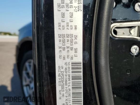 ✅ 2017 Dodge Journey GT • VIN: 3C4PDDEG6HT593619 • Лот: 83761955. Опубликован ранее на Copart с пробегом 104 030 миль. Бесплатный доступ к архиву аукционных продаж из США и подробный отчёт об истории автомобиля на DreamBid. Изображение 13.