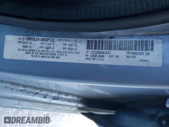 ✅ 2013 Dodge Avenger SE • VIN: 1C3CDZABXDN613813 • Лот: 82654004. Опубликован ранее на Copart с пробегом 167 917 миль. Бесплатный доступ к архиву аукционных продаж из США и подробный отчёт об истории автомобиля на DreamBid. Изображение 12.