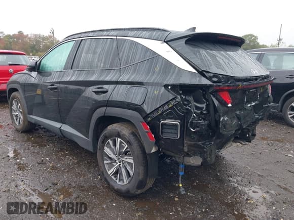 ✅ 2024 Hyundai Tucson Blue • VIN: KM8JBCD11RU223152 • Lot: 43410981. Listed on IAAI with 11,964 mi. Free auction sales archive from the USA and detailed vehicle history report at DreamBid. Image 3.