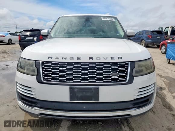 ✅ 2018 Land Rover Range Rover • VIN: SALGS5RE4JA381585 • Лот: 60963545. Опубликован ранее на Copart с пробегом 76 529 миль. Бесплатный доступ к архиву аукционных продаж из США и подробный отчёт об истории автомобиля на DreamBid. Изображение 5.