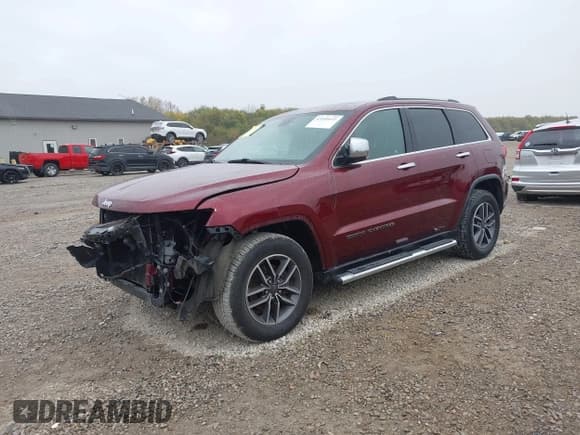 ✅ 2019 Jeep Grand Cherokee Limited • VIN: 1C4RJEBG9KC530268 • Lot: 43549522. Listed on IAAI with 87,543 mi. Free auction sales archive from the USA and detailed vehicle history report at DreamBid. Image 2.